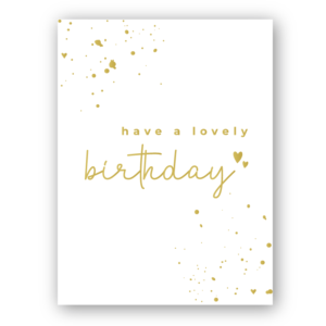 kaart - Have a lovely birthday