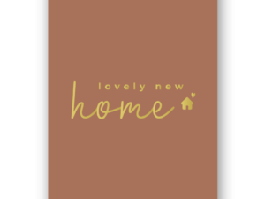 Kaart 'Lovely new home'