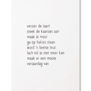 Kaart - versier de taart
