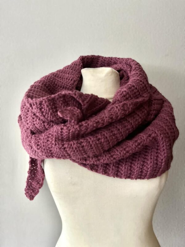 stoere shawl old pink