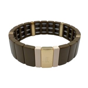 Armband Bruin Ecru Goud