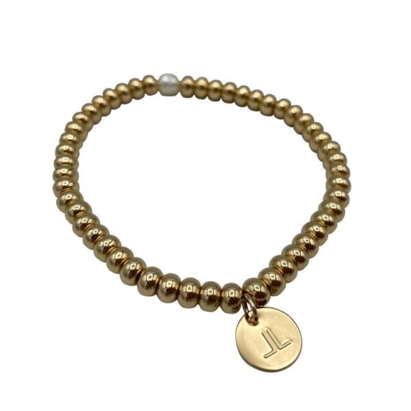 Armband Goud rond parel