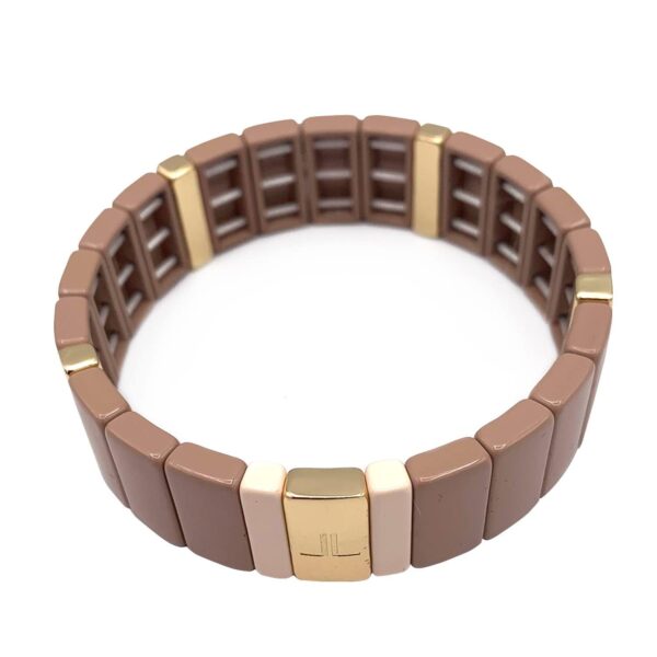Armband Nude kleuren breed