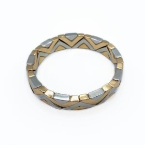 Armband Zilver en Goud zigzag