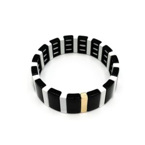 Armband Zwart wit goud