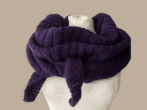 Stoere Shawl Deep Purple