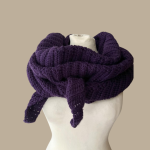 Stoere Shawl Deep Purple