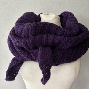 stoere shawl deep purple