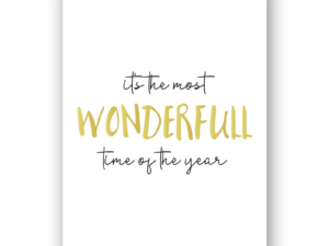 Kaart 'it's the most Wonderfull time....