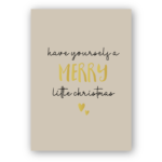Kaart- Have yourself a Merry little Christmas