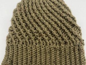 Beanie zand gemêleerd