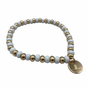 ARMBAND WIT GOUD