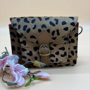 Mini Bag licht bruin met zwart
