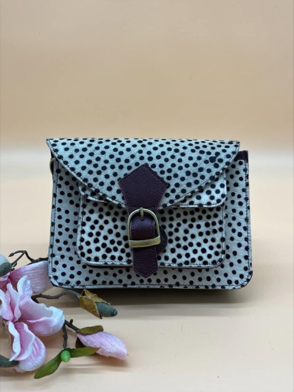 Mini Bag Stip zwart wit