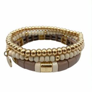 armbande nude goud ecru