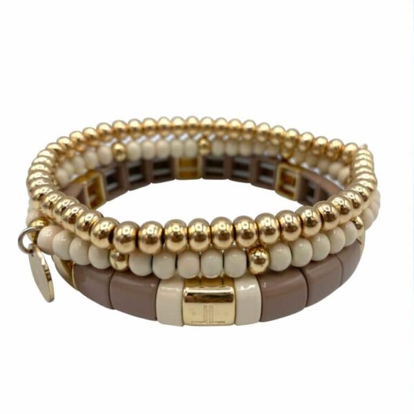 armbande nude goud ecru
