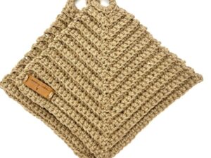 Retro pannenlappen- woestijn beige