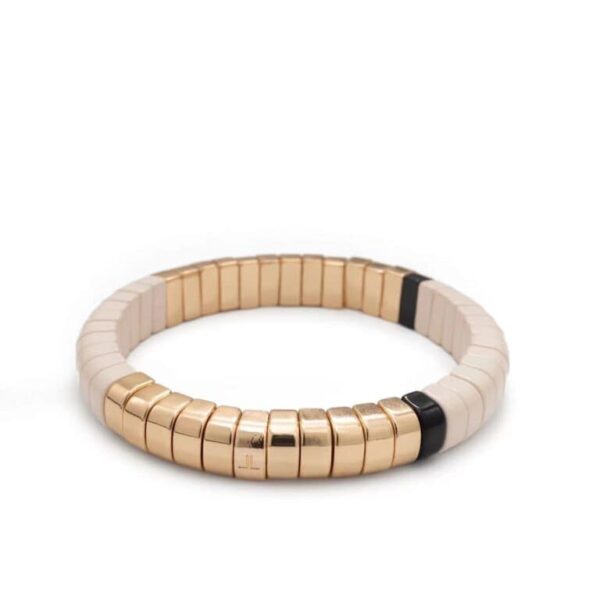 Armband ecru and gold 