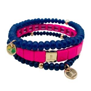 Armband classic blue and pink