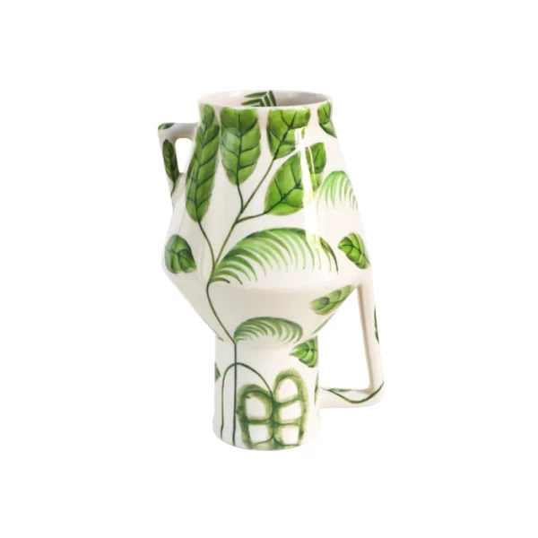 Handgeschilderde vaas 'Jungle' - medium