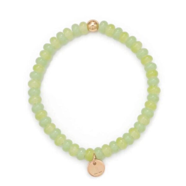 apple green glass beads