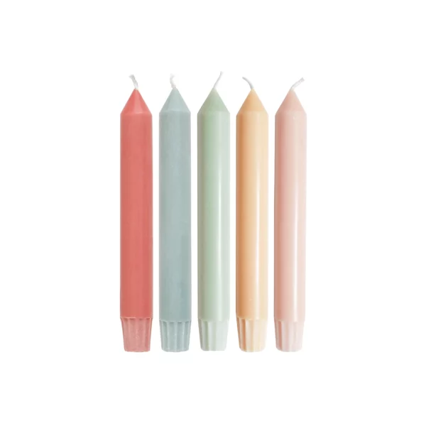 Dinerkaarsen 17 cm Multicolour