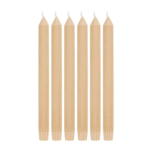 Lange gele dinerkaarsen - 23 cm