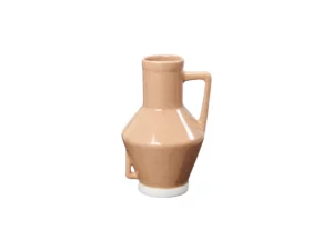 Poederroze vaas met handvat - Small