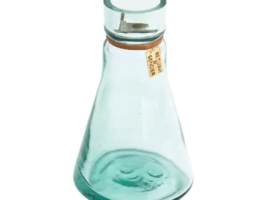 Recycled glas vaasje - 13 cm