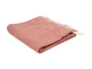 Rode plaid, terra