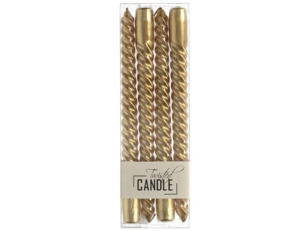 kaarsen twister goud