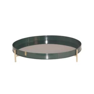 Groen metalen blad met standaard