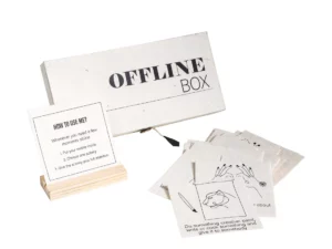 Offline box. Tegenwoordig zijn we zoveel online, terwijl het zo fijn kan zijn wat meer offline te zijn. Met onze boxjes willen jou helpen meer mooie momenten te creëren.