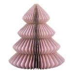 Papieren ornamentenboom Poeder roze L