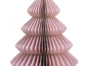 Papieren ornamentenboom Poeder roze L