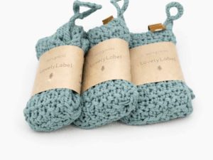 Aqua Wasdoekje (handgemaakt)