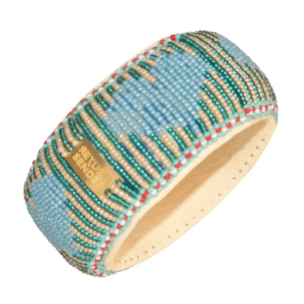 Lichtblauwe Heart armband