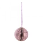 Papieren ornamentbal roze
