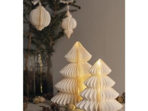 Papieren ornamentboom Creme