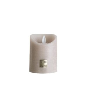 led kaars beige - s