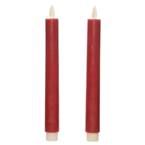 led kaars burgundy