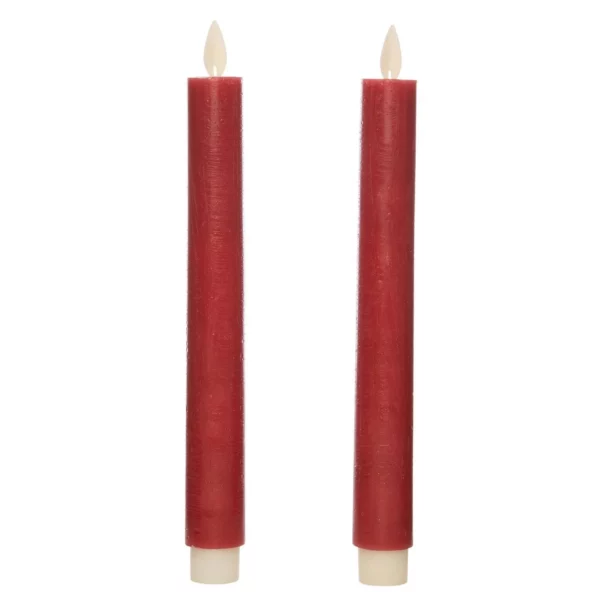 led kaars burgundy
