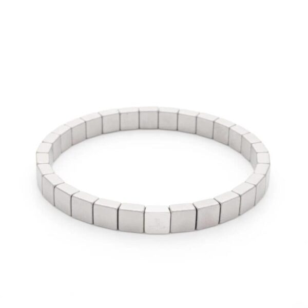 armband zilver vierkant