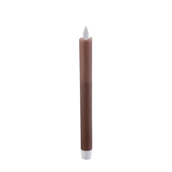 LED tafelkaars rustiek brown