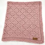 babydeken roze wieber