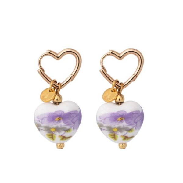 earrings heart no 8