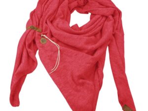 rasberry red shawl fien