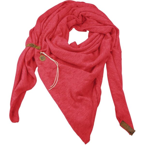 rasberry red shawl fien