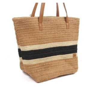Naturel black strandtas Hollum