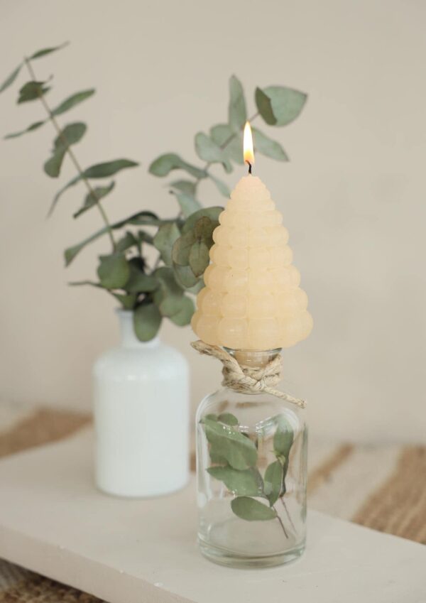 Bubble tree candle creme